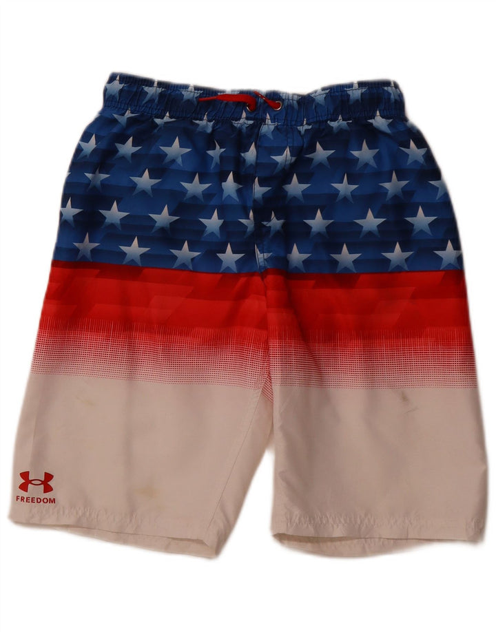 UNDER ARMOUR Boys Swimming Shorts 13-14 Years XL Multicoloured Colourblock