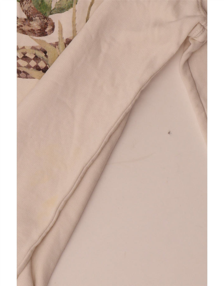 Vans Herre Grafisk Sweatshirt Jumper Lille Hvid Bomuld