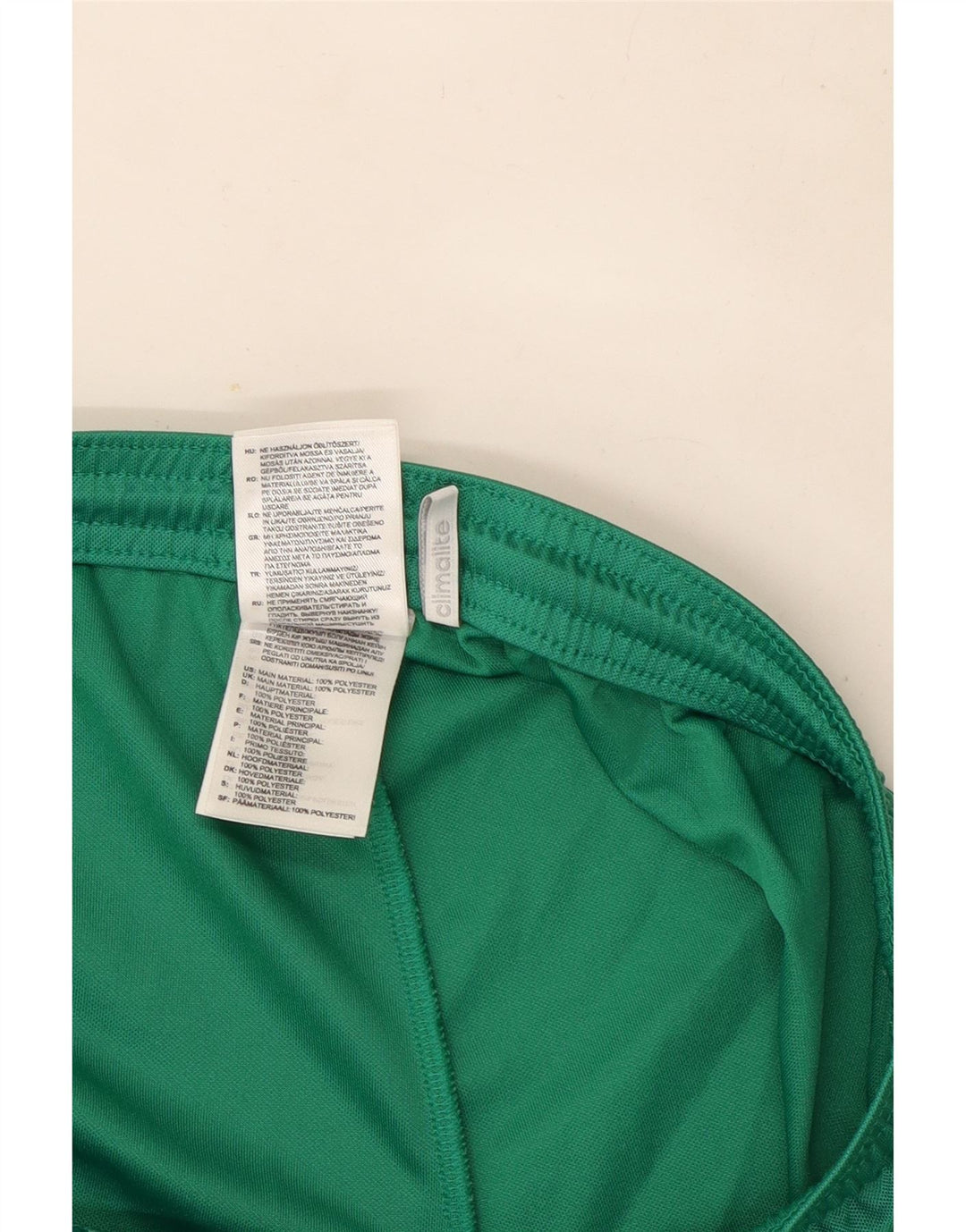 Adidas Womens Climalite Sportshorts UK 12/14 Medium Green Polyester