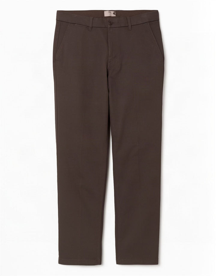 Marks & Spencer Slim Chinobukser til kvinder W34 L33 Grå bomuld
