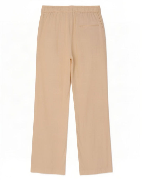 Zara Womens Casual Bukser med brede ben Små W26 L27 Beige