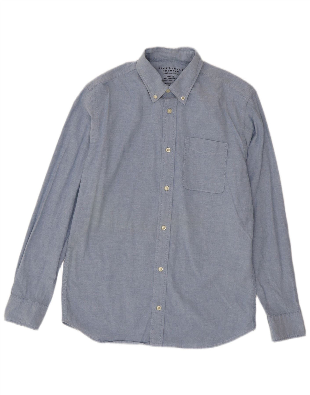 Jack & Jones herreskjorte medium blå bomuld