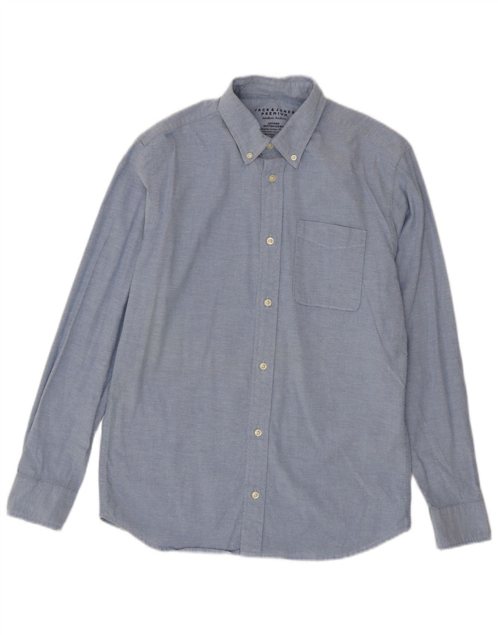Jack & Jones herreskjorte medium blå bomuld