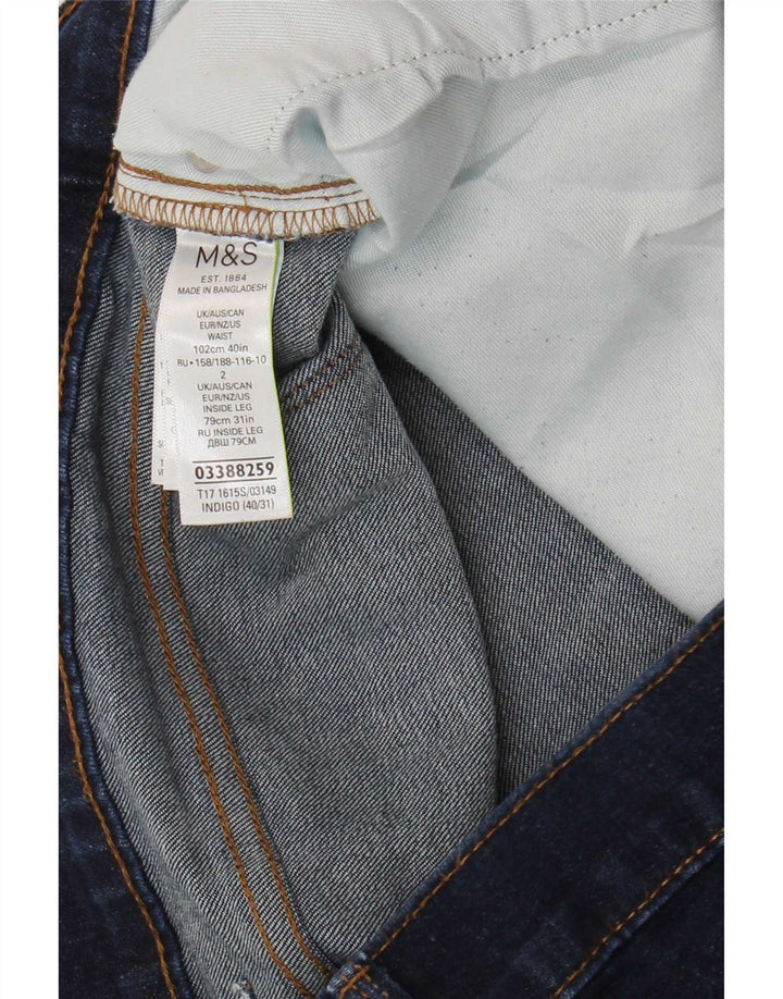 Marks & Spencer Herre Slim Jeans W40 L31 Marineblå Bomuld