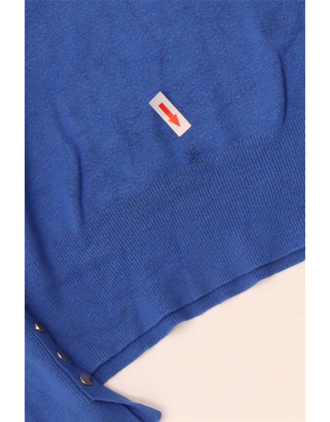 Zara Dame Boat Neck Jumper Sweater UK 12 Medium Blue Viscose