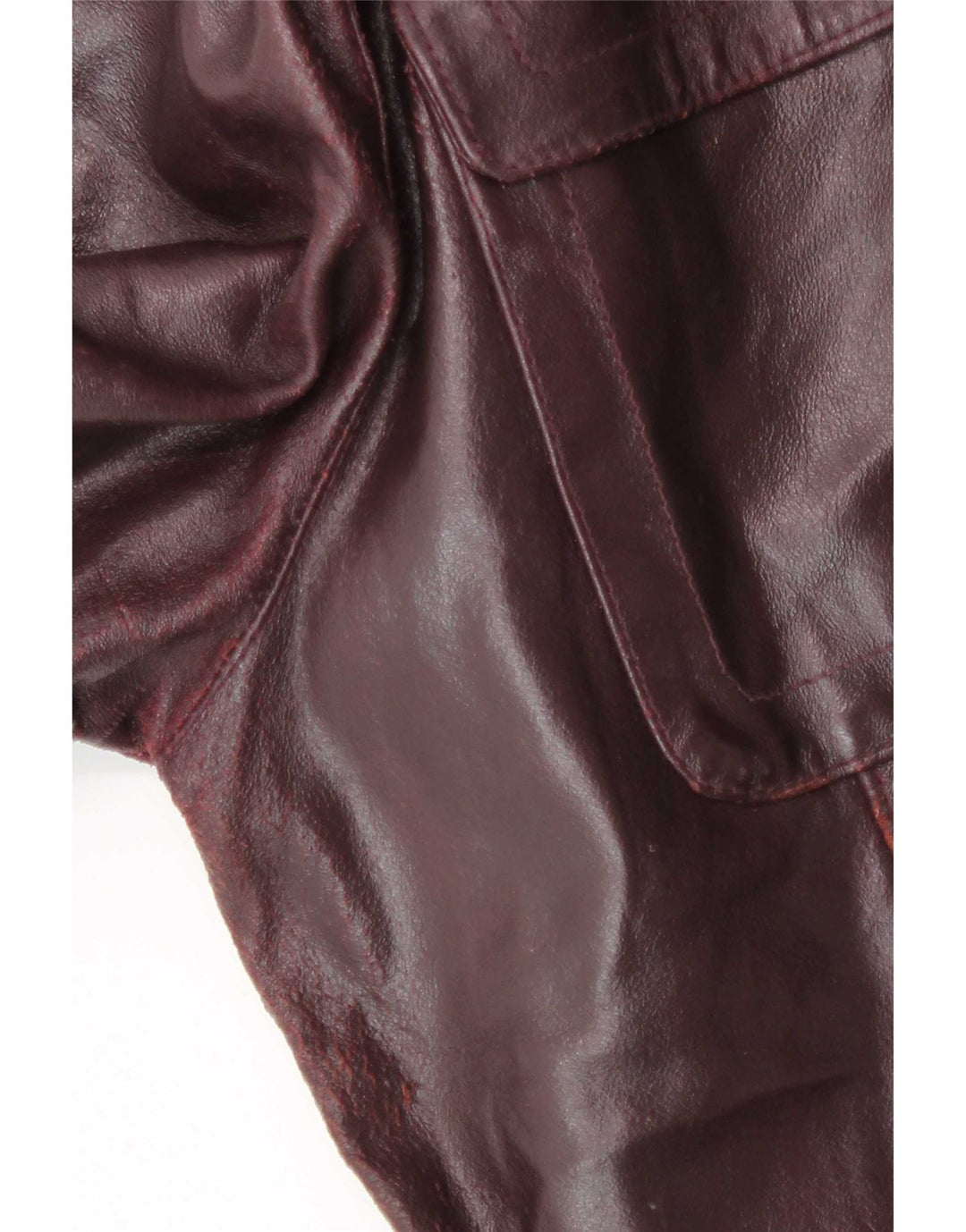 Vintage herre læderjakke UK 42 XL Burgundy