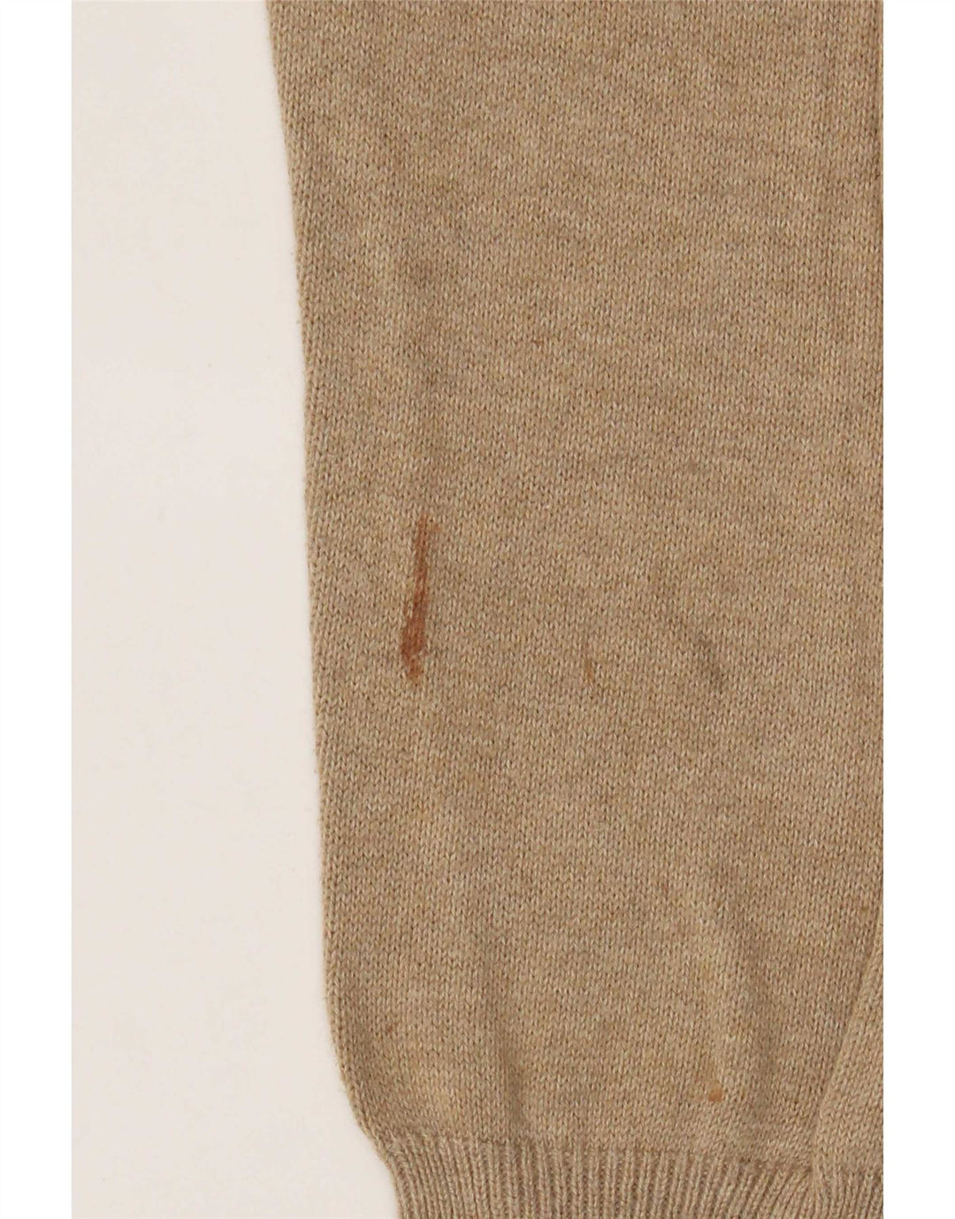 Marks & Spencer Herre V-hals sweater Medium Beige Flecked Bomuld