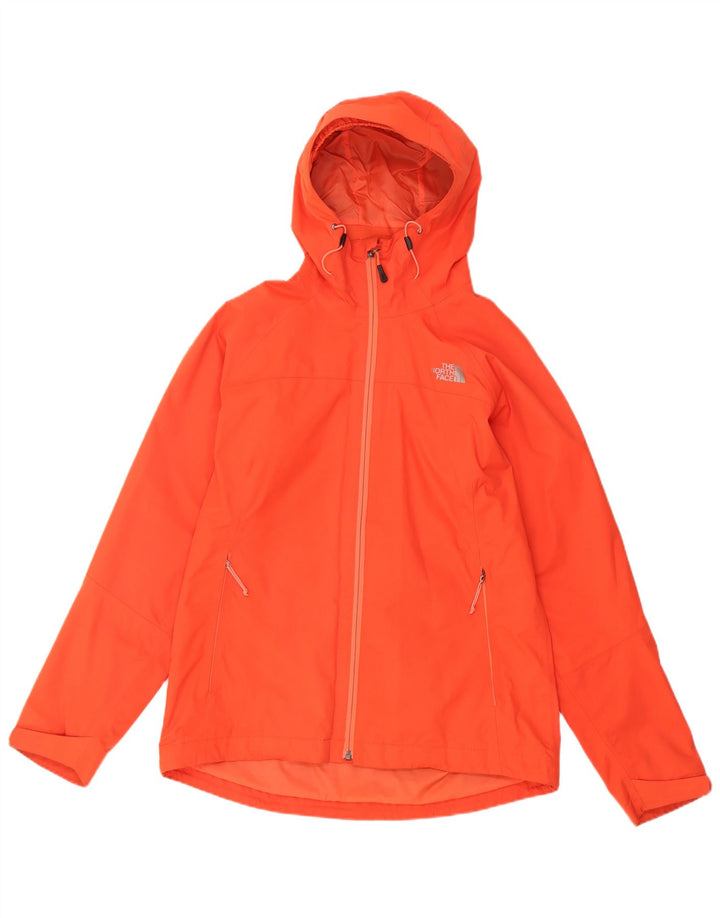 The North Face Regnjakke med hætte til kvinder UK 14 Medium Orange Polyester