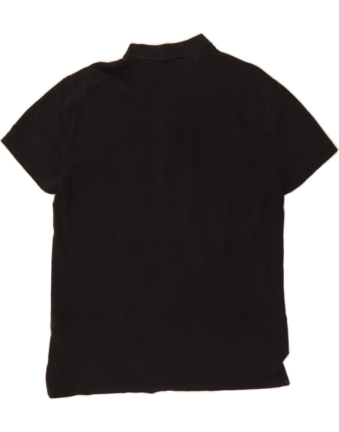 TOMMY HILFIGER Mens Polo Shirt XL Black Cotton Vintage Tommy Hilfiger and Second-Hand Tommy Hilfiger from Messina Hembry 