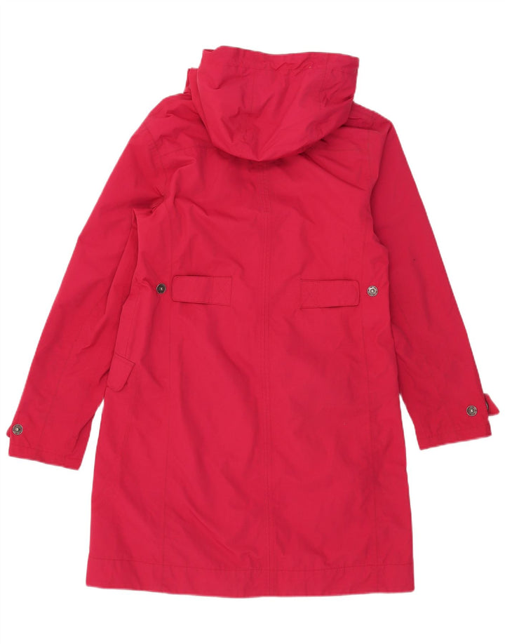 SEASALT CORNWALL Regnfrakke med hætte til kvinder UK 8 Small Pink Nylon