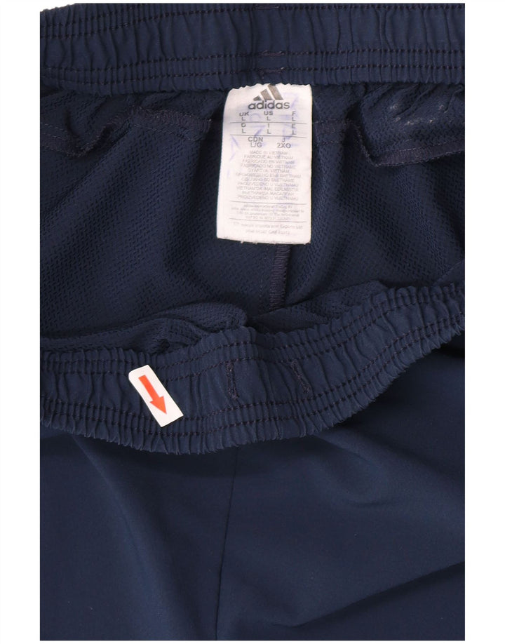 Adidas Herre Climalite Sportshorts store marineblå polyester