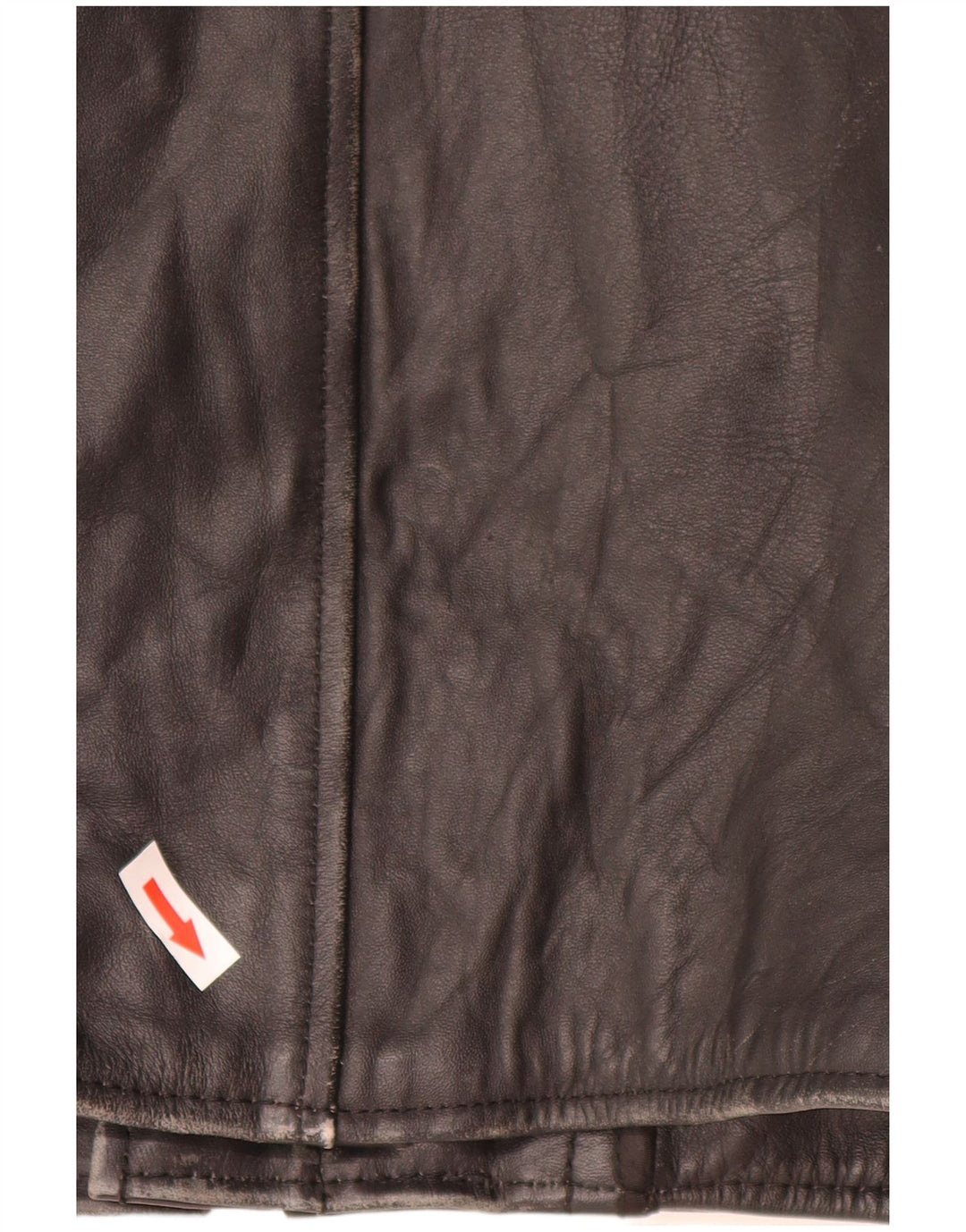 Vintage herre læderjakke UK 44 2XL sort læder