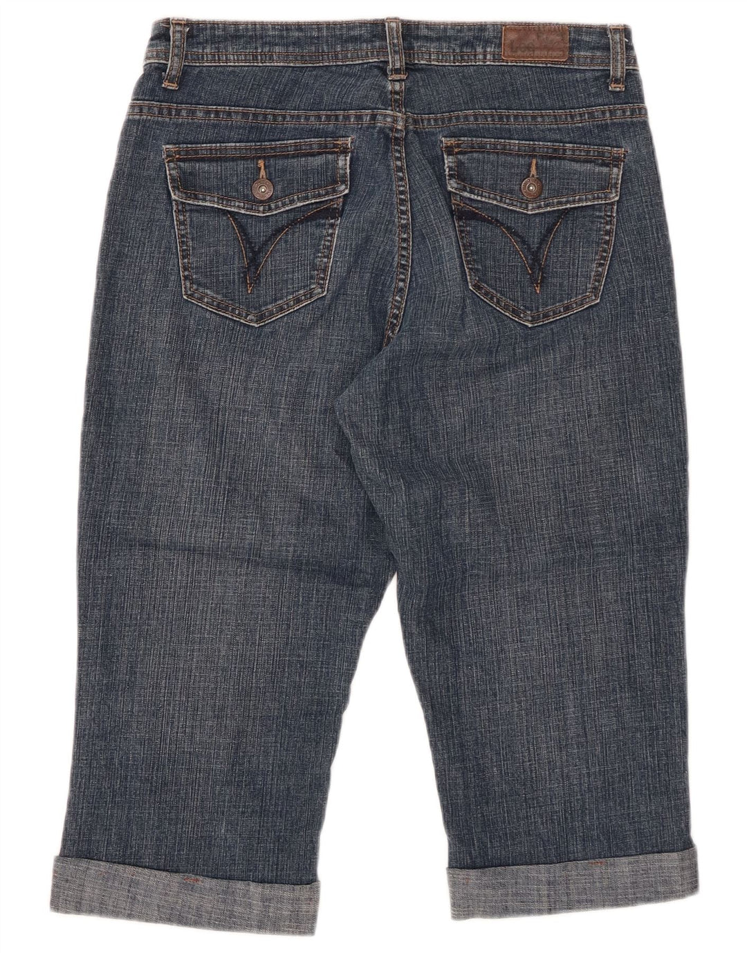 LEE Dame Mid Rise Capri Jeans US 8 Medium W29 Blå Bomuld