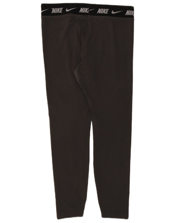 Nike Dame Tight Fit Grafiske Leggings UK 18 XL Grå Colourblock Bomuld