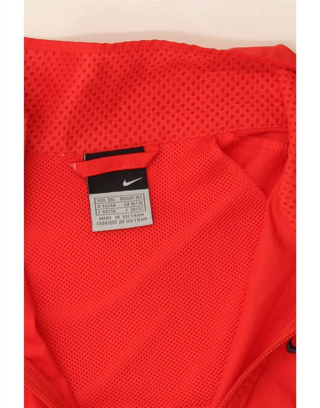 Nike træningsdragt topjakke til kvinder UK 18/20 2XL Rød Colourblock