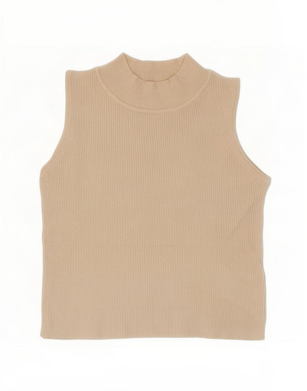 Zara Girls Vest Tank Top 13-14 År Beige Viscose