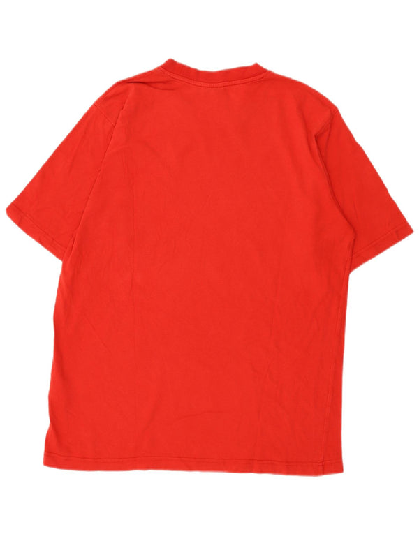 Adidas Herre grafisk T-shirt Top Medium Rød Bomuld