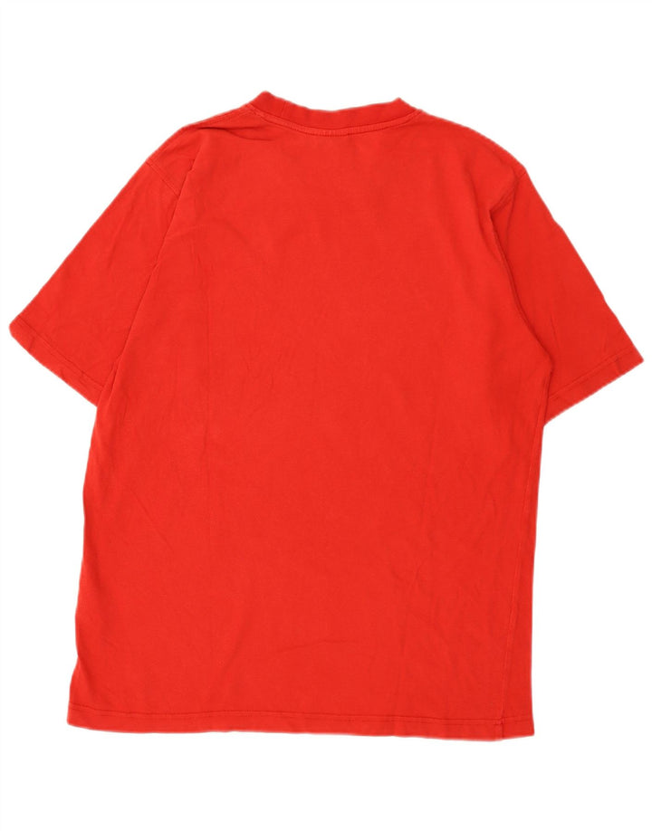 Adidas Herre grafisk T-shirt Top Medium Rød Bomuld