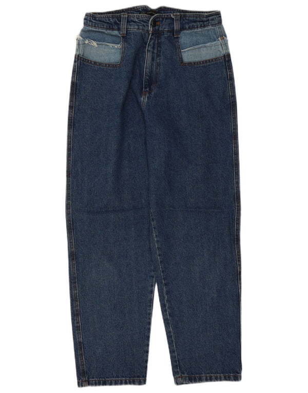 Zara Dame Højhøjde Løse Jeans EU 36 XS W26 L27 Blå
