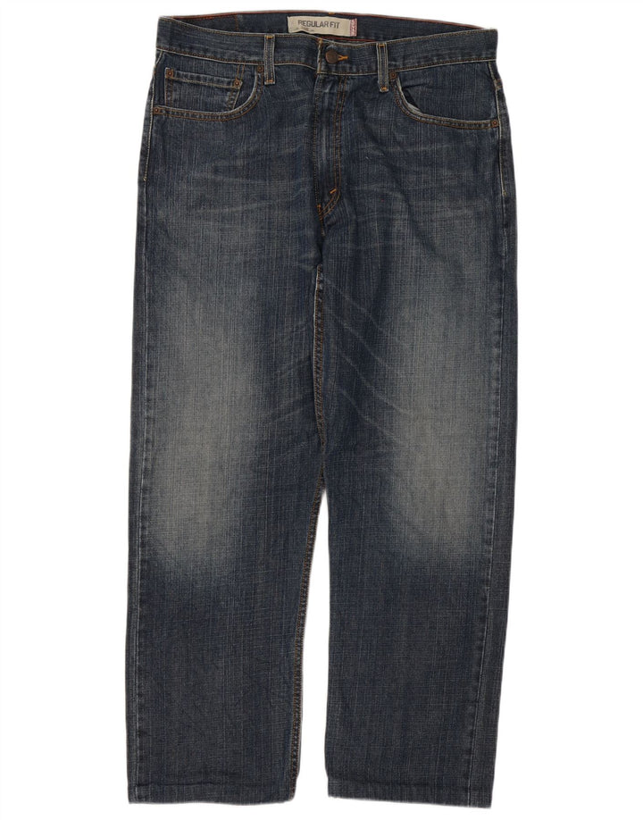 Levi's Herre 505 Regular Fit Straight Jeans W36 L29 Blå Bomuld