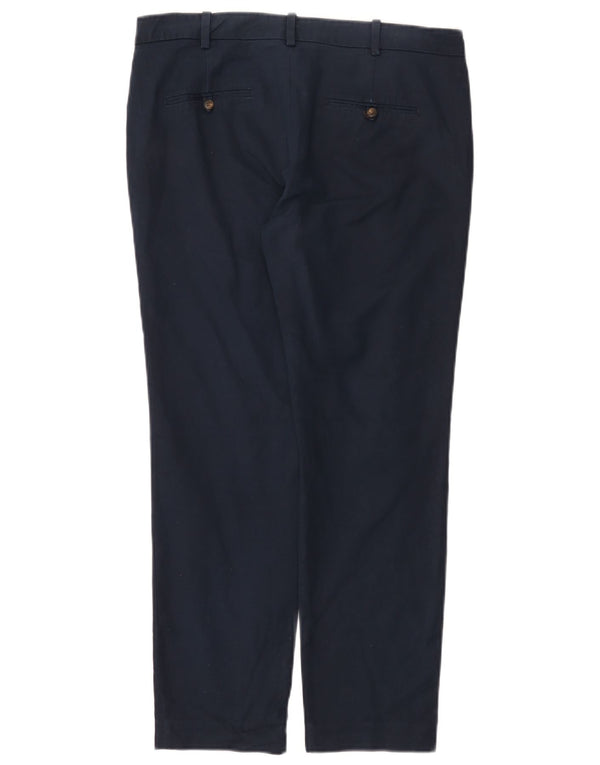Zara Womens Straight Chino Trousers EU 38 Small W28 L26 Navy Blue