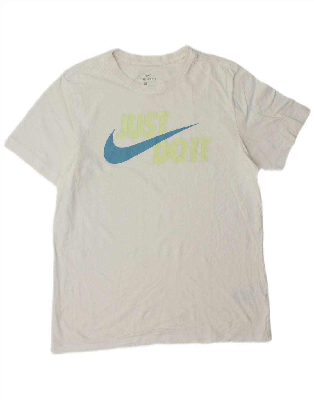 Nike grafisk T-shirt top til mænd, stor hvid bomuld