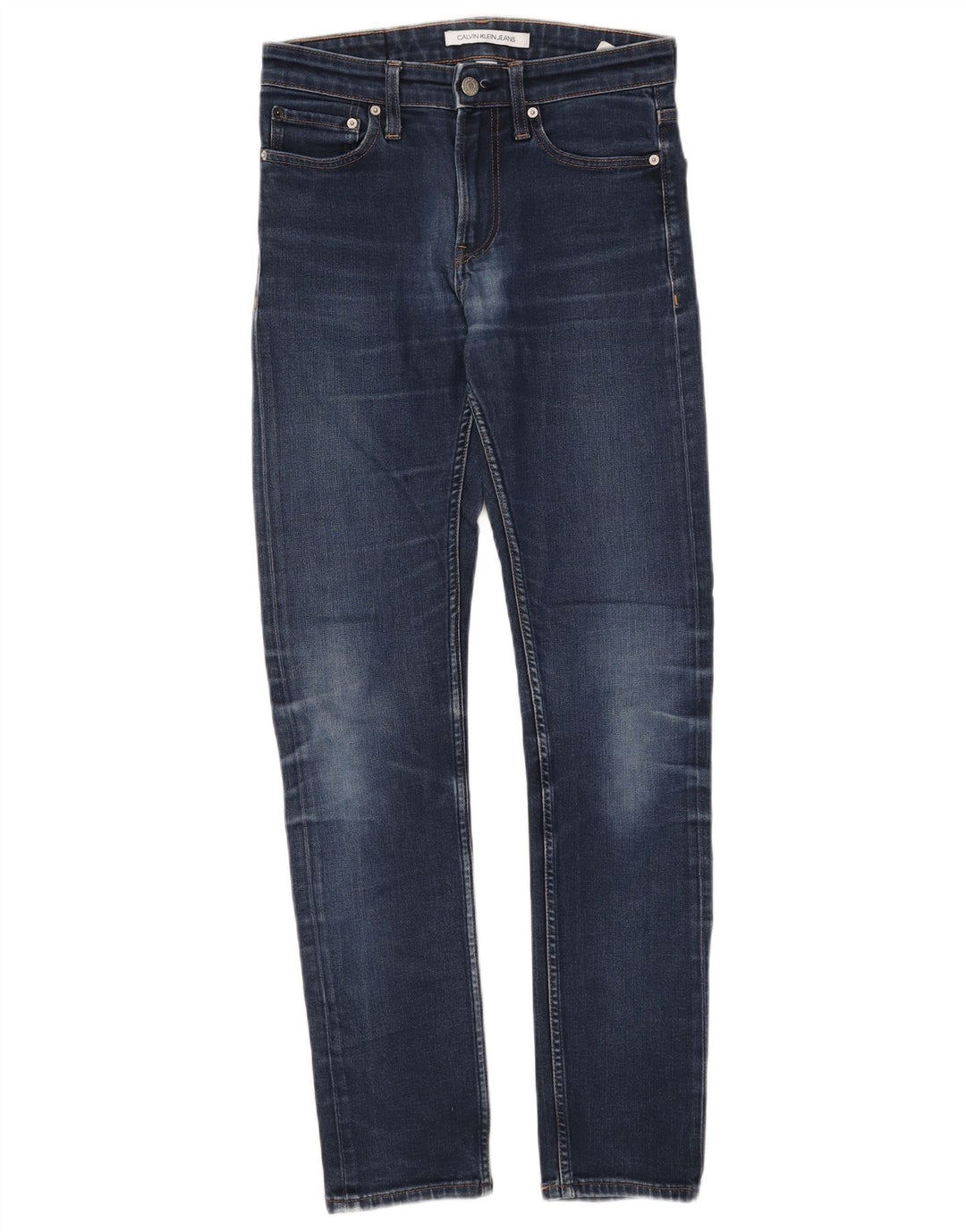 Calvin Klein Herre Slim Jeans W28 L32 Blå Bomuld