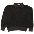 Pancaldi & B Herre Polo Neck Jumper Sweater IT 48 Medium Grå Paisley Wool