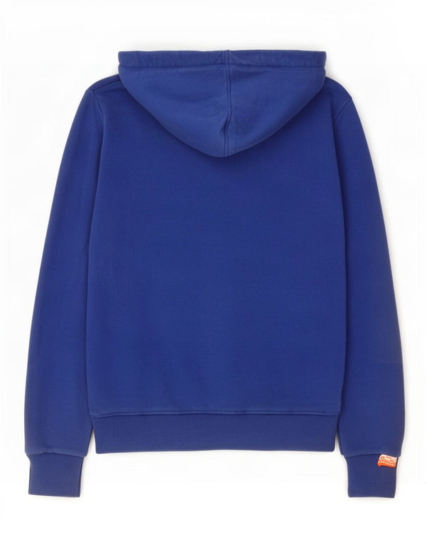 Superdry Mens Graphic Hoodie Jumper Small Blue Cotton