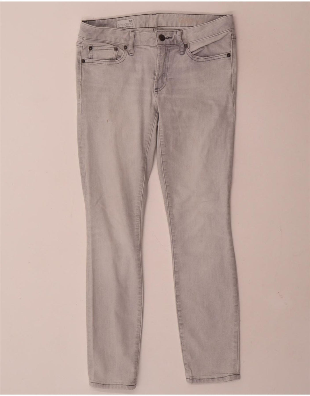 Gap Dame Skinny Jeans W28 L28 Grå Bomuld