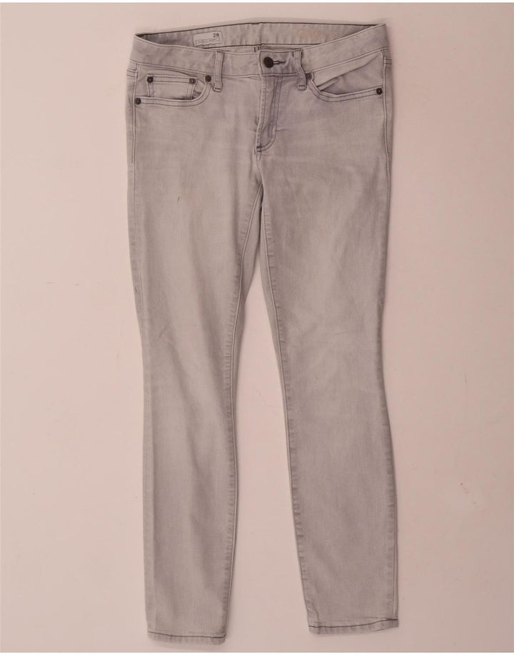Gap Dame Skinny Jeans W28 L28 Grå Bomuld