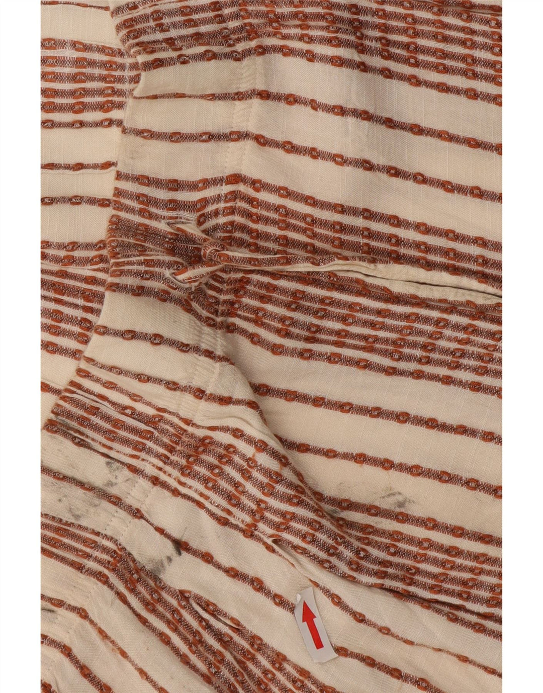 Marks & Spencer Shorts til kvinder UK 12 Medium W32 Hvidstribet viskose