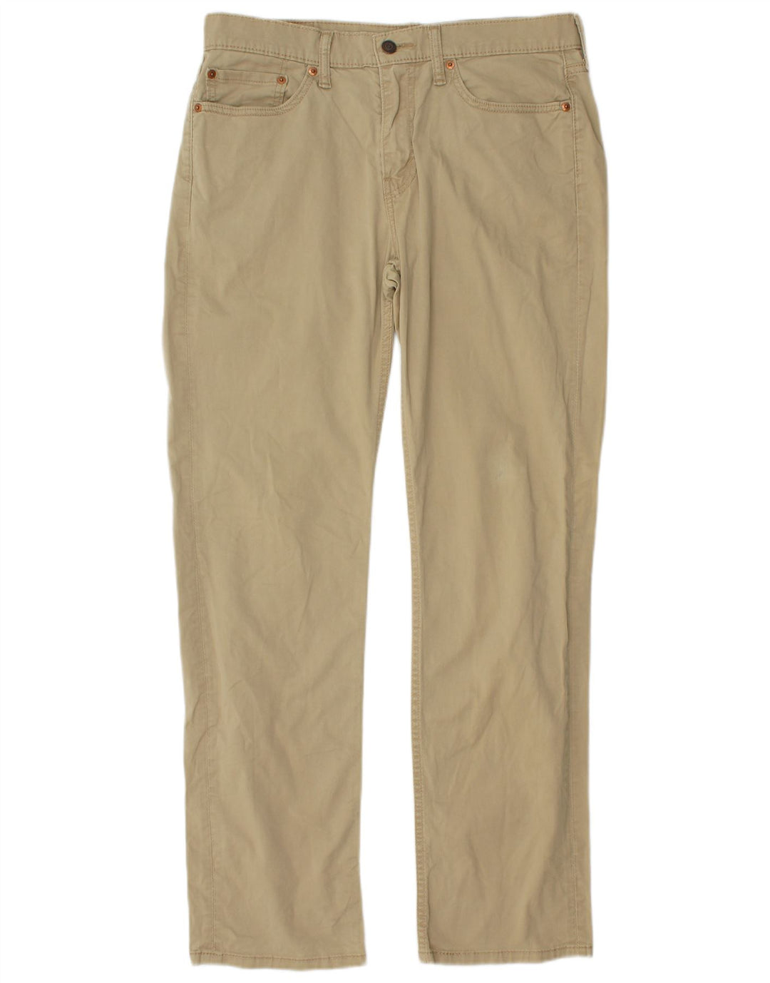 LEVI'S Straight Chino-bukser til mænd W32 L32 Beige Bomuld