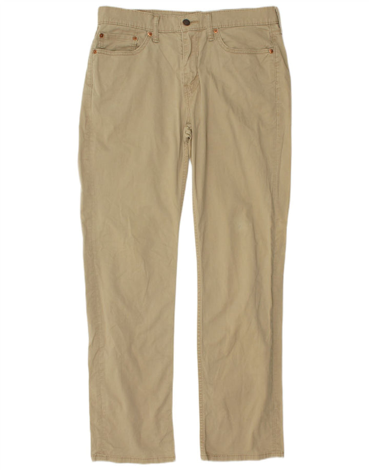 LEVI'S Straight Chino-bukser til mænd W32 L32 Beige Bomuld