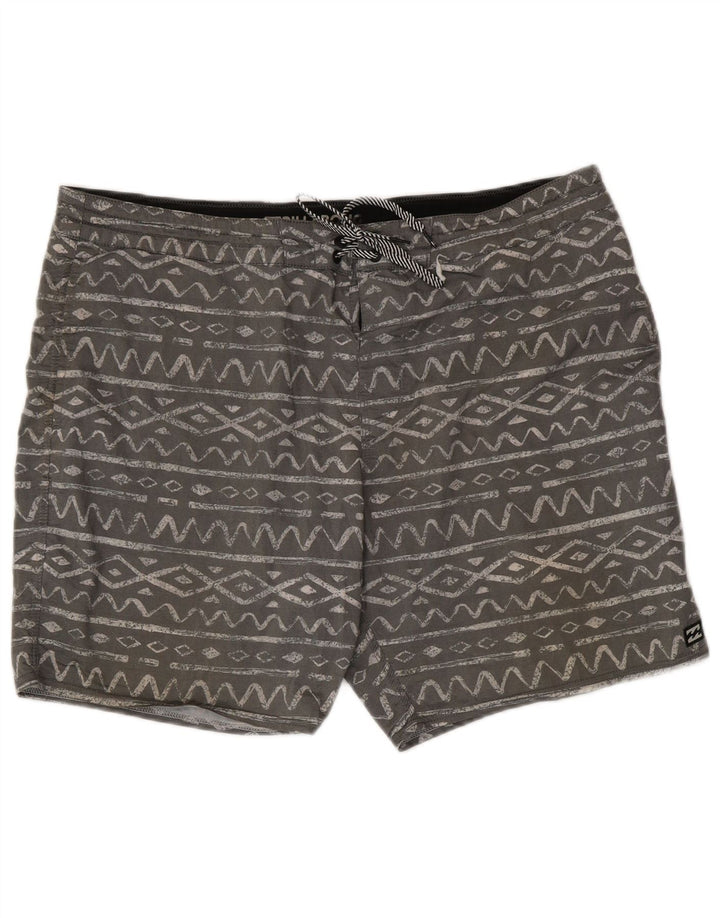 Billabong Badeshorts til mænd XL Grå Geometrisk Bomuld