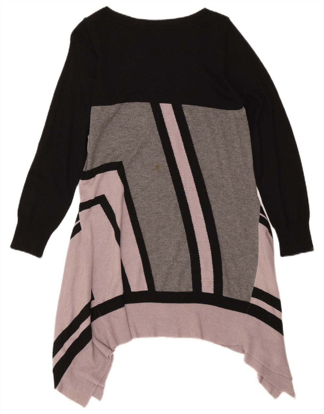 Marks & Spencer strikket tunikakjole til kvinder UK 14 Medium Pink Colourblock