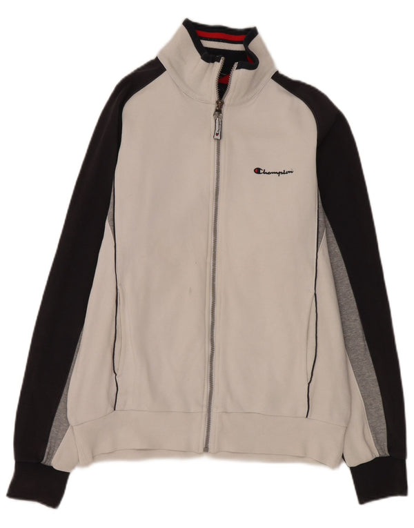 Champion Herre træningsdragt Topjakke Medium White Colourblock Bomuld