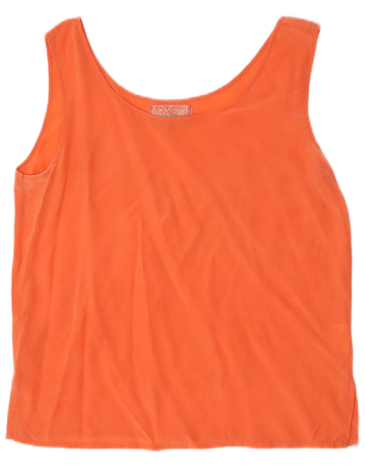 HANAITI Damevest Top UK 14 Medium Orange Silke