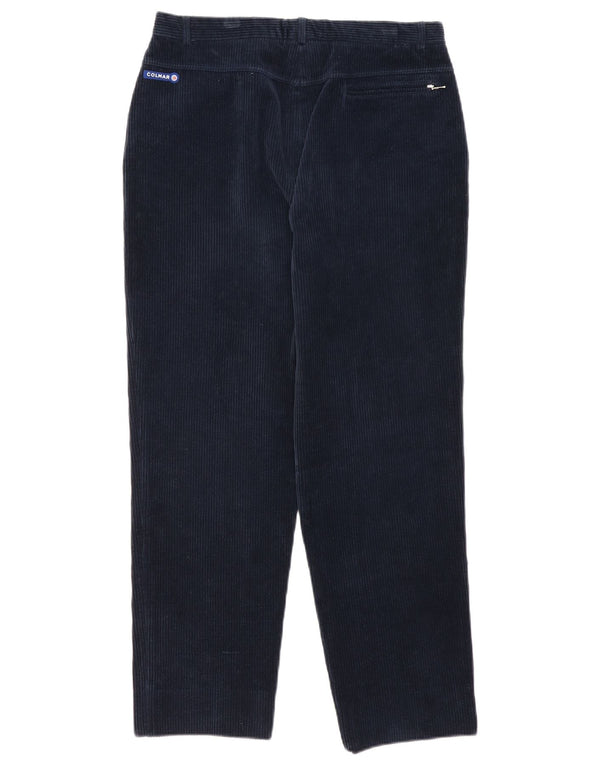Colmar Womens tilspidsede fløjlsbukser XL W36 L29 Marineblå bomuld
