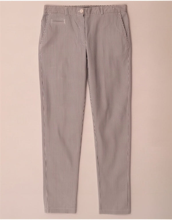 Marks & Spencer Chinobukser til kvinder UK 12 Medium W30 L30 Hvid nålestribe