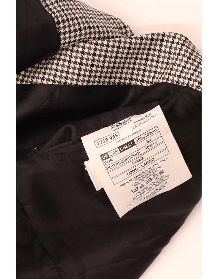 Marks & Spencer Herre St. Michael Blazer Jacket UK 40 Medium Black