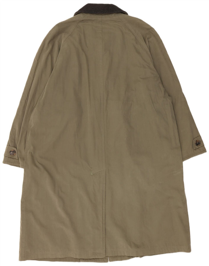 Hugo Boss Dame Overfrakke EU 54 2XL Khaki Bomuld