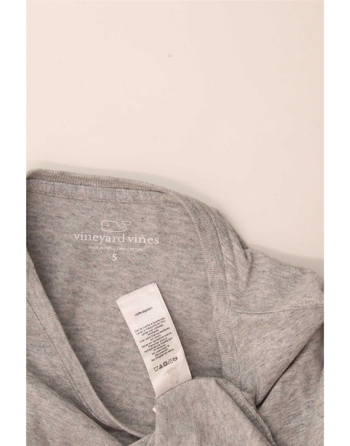 Vineyard Vines Dame Grafisk Top Langærmet UK 10 Små Grå Flecked