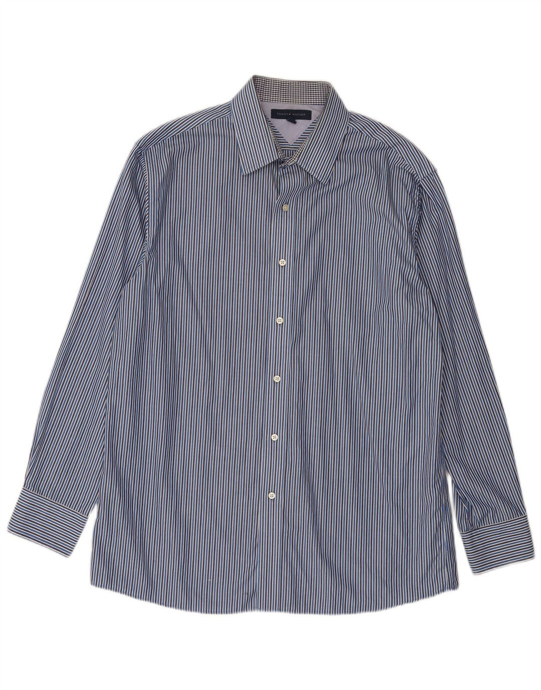 Tommy Hilfiger Herreskjorte str. 16 Large Blue Pinstripe