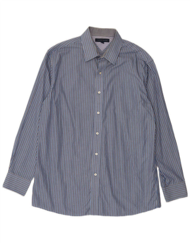 Tommy Hilfiger Herreskjorte str. 16 Large Blue Pinstripe