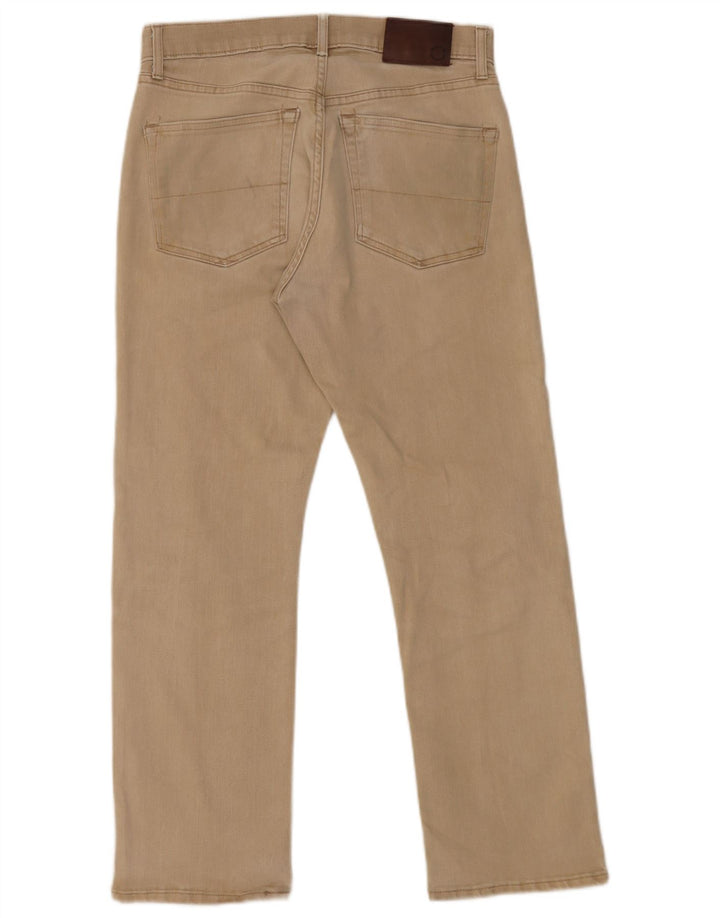 Marks & Spencer Herre Regular Fit Straight Jeans W30 L29 Beige Bomuld