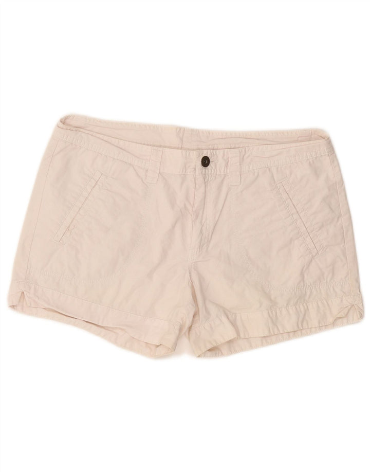 CHAMPION Casual Shorts til kvinder Medium W30 Off White Bomuld