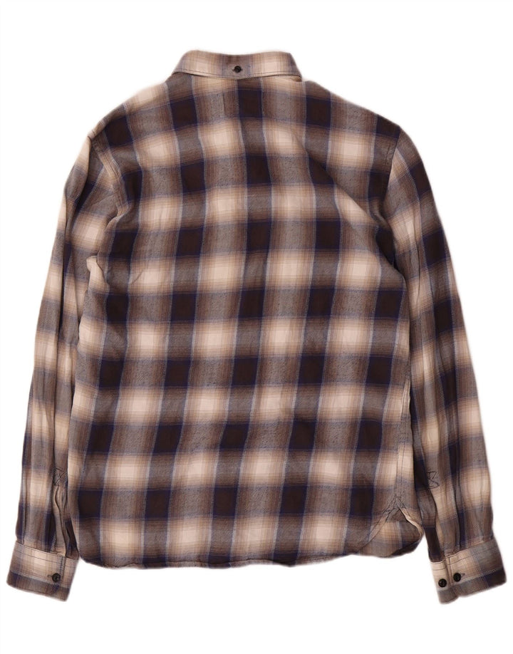 French Connection Herre Regular Fit Flanellskjorte Lille brun ternet