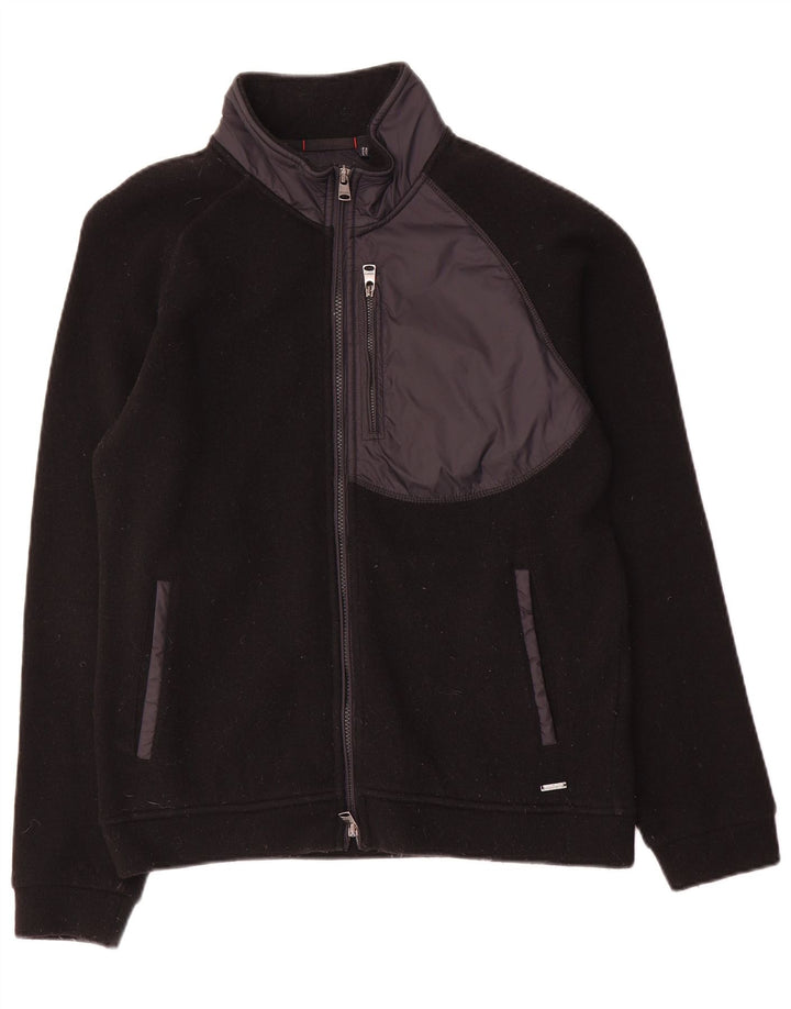 Woolrich Herre Cardigan Sweater Lille Sort Colourblock Uld