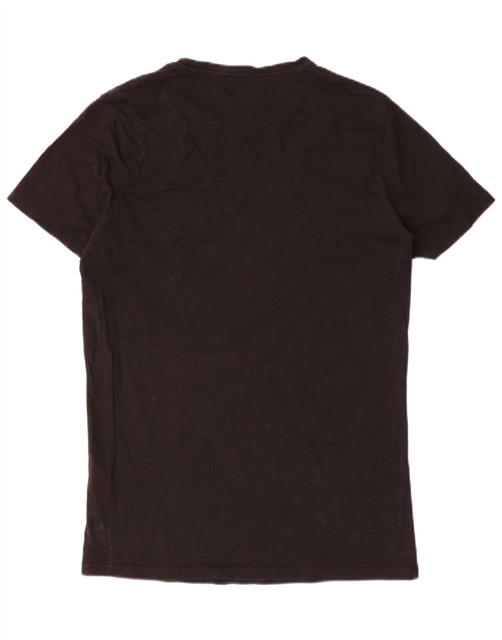 Diesel Herre T-Shirt Top Stor Sort Bomuld